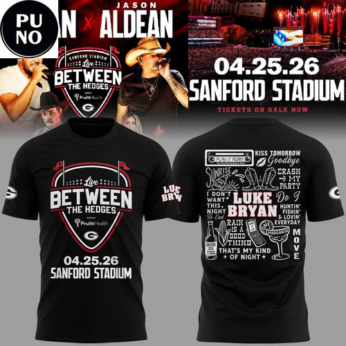 Luke Bryan x Jason Aldean 2026 Live Between The Hedges Shirt