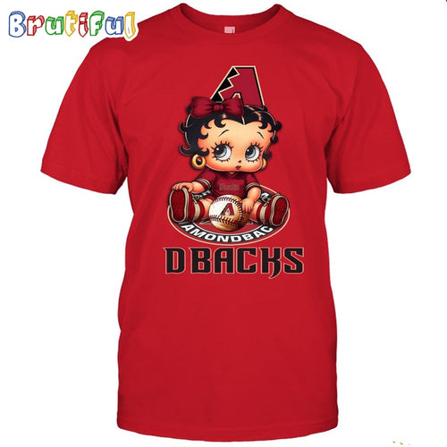 MLB Arizona T-Shirt Betty Boop Baseball Tshirt