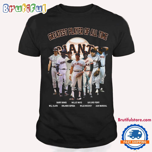 MLB San Francisco Giants Geatest Player Of All Time 2024 Signature T Shirt