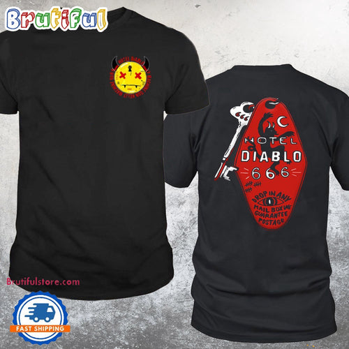 Machine Gun Kelly Hotel Diablo Key Black T Shirt