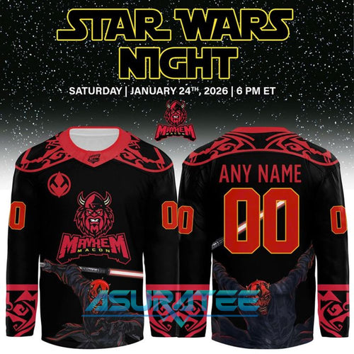 Macon Mayhem x 2026 Star Wars Night Hockey Jersey