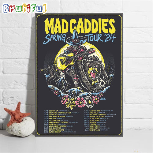 Mad Caddies Spring Tour 2024 Wall Art Poster Canvas