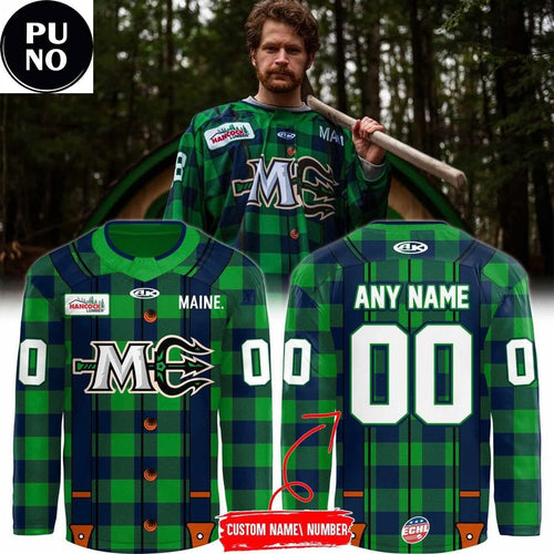Maine Mariners 2026 New Season Lumberjack Personalized Hockey Jersey