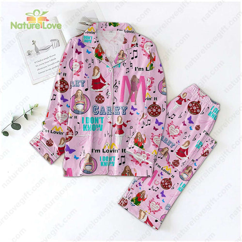 Mariah Carey I Don’t Know I’m Loving It Pink Pajamas Set