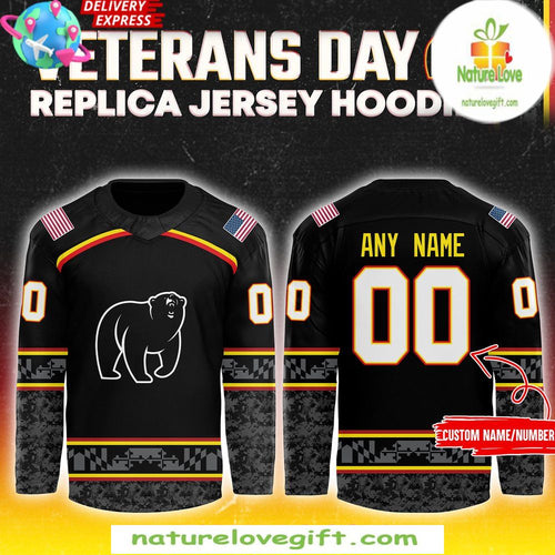 Maryland Black Bears Hockey Jersey Veterans Day Special