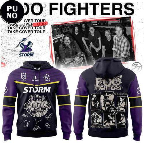 Melbourne Storm x Foo Fighters 2026 Australia Stadium Tour Hoodie T-Shirt