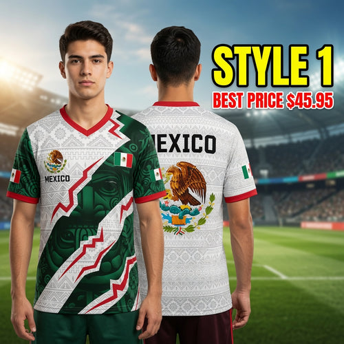 Mexico Aztec Eagles Coat of Arm Soccer Jersey 2026
