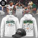 Miami Hurricanes Vrbo Fiesta Bowl Champions Locker Room 2026 Signed Hoodie Shirt