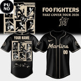 Miami Marlins x Foo Fighters Take Cover Tour 2026 Baseball Jersey