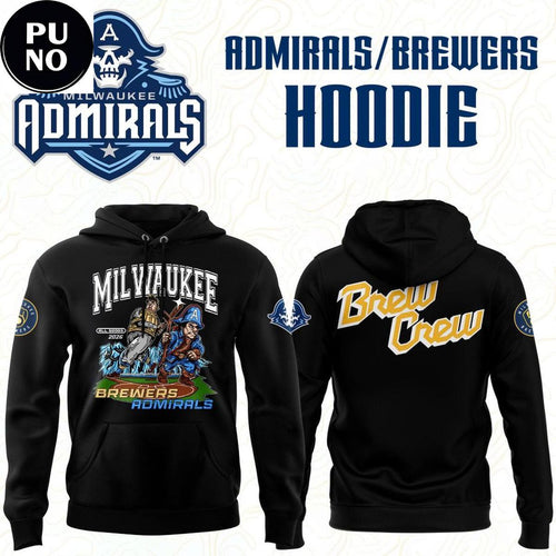 Milwaukee Admirals x Brewers 2026 Brew Crew Hoodie T-Shirt