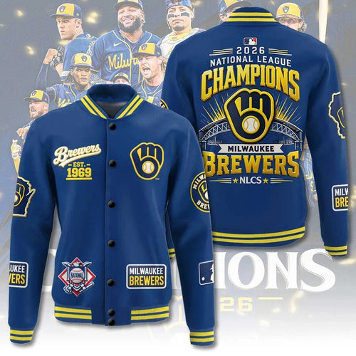 Milwaukee Brewers 2026 National League Champions Varsity Jacket – TMTHU10133