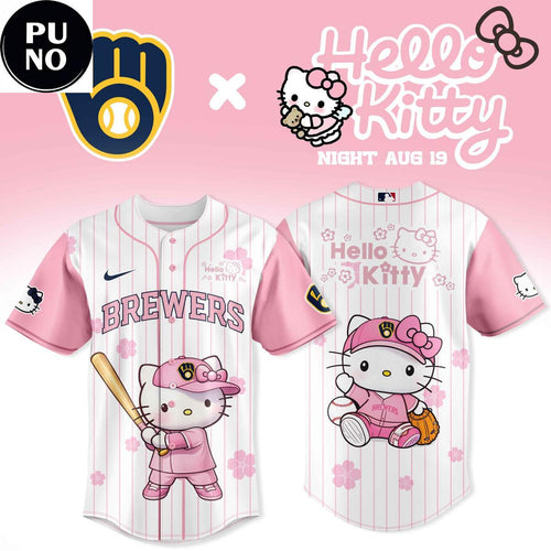 Milwaukee Brewers x Hello Kitty Night 2026 Baseball Jersey