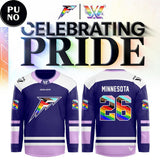 Minnesota Frost x Pride Night 2026 Personalized Hockey Jersey