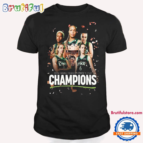 Minnesota Lynx 2024 Champions WNBA Commissioner’s Cup T Shirt