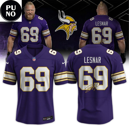 Minnesota Vikings x Brock Lesnar 2026 Football Jersey