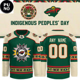 Minnesota Wild x Indigenous Peoples’ Day 2026 Personalized Hockey Jersey