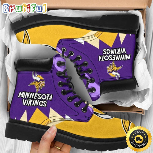 Minnesota Virkings Boots Shoes Idea For Fan