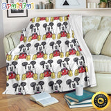 Mickey Mouse Blanket Funny Mickey Fleece Blanket For Fan Gift