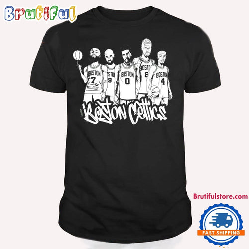 NBA Boston Celtics Basketball 2024 Chibi Team Player T Shirt