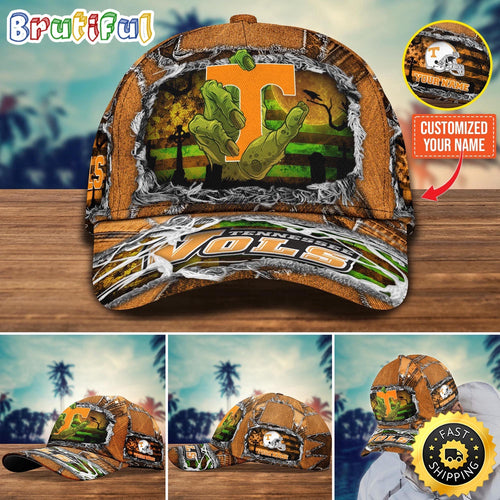 NCAA Tennessee Volunteers Baseball Cap Halloween Custom Name Cap