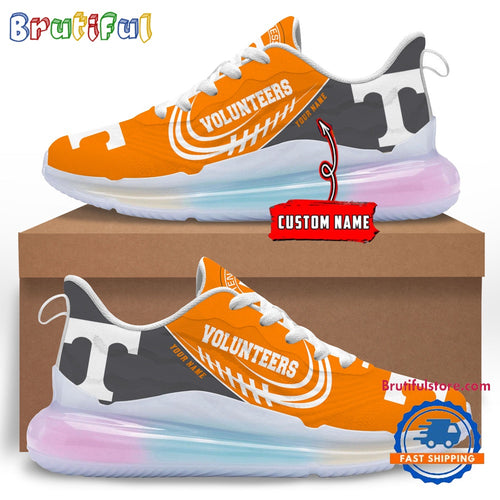 NCAA Tennessee Volunteers Women’s Rainbow Atmospheric Cushion Running Shoes, Football Women’s Shoes