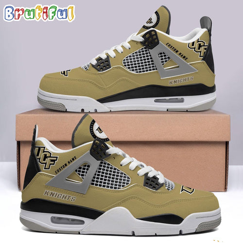 NCAA UCF Knights Sport Team Air Jordan 4 Shoes, Personalized AJ4 Sneaker