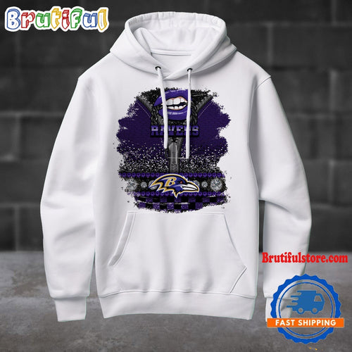 NFL Baltimore Ravens Special Torn Effect Football Hoodie Shirt