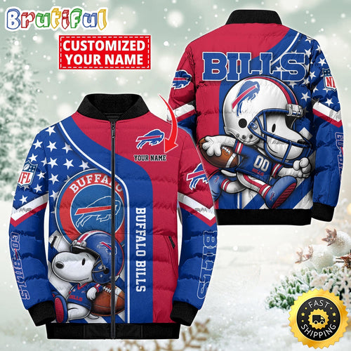 NFL Buffalo Bills Puffer Jacket Snooby Customized Jacket