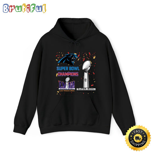 NFL Carolina Panthers Hoodie Super Bowl LVIII 2024 Las Vegas Champions Unisex Hoodies