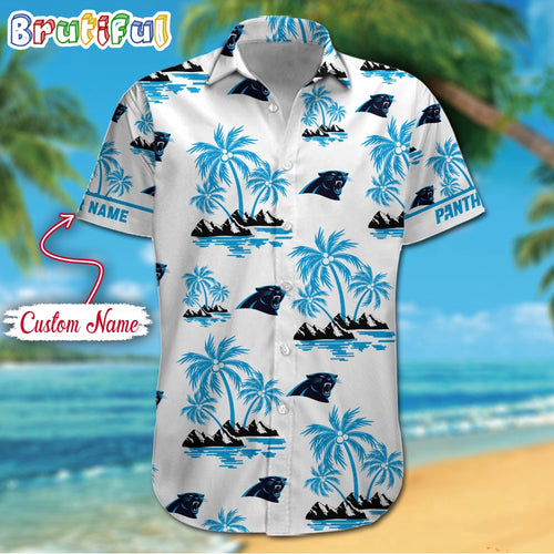 NFL Carolina Panthers Palm Tree Tropical Summer Hawaiian Shirt
