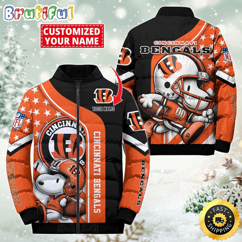 NFL Cincinnati Bengals Puffer Jacket Snooby Customized Jacket