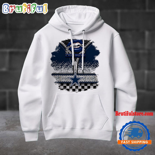 NFL Dallas Cowboys Special Torn Effect Football Hoodie Shirt