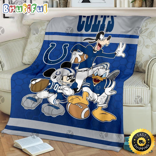 NFL Indianapolis Colts Blanket Mickey Mouse Blanket