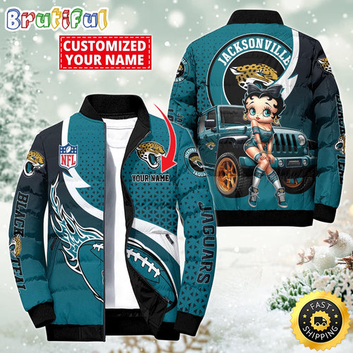 NFL Jacksonville Jaguars Puffer Jacket Betty Boop Custom Jacket