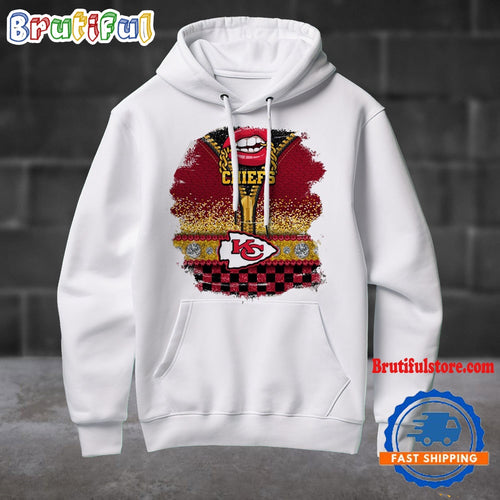 NFL Kansas City Chiefs Special Torn Effect Football Hoodie Shirt