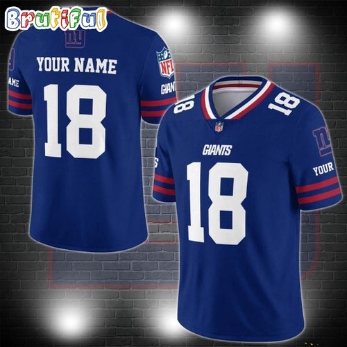 NFL New York Giants Logo Team Custom Football Jersey, Football Jersey Shirt
