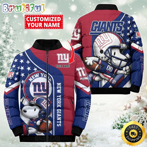 NFL New York Giants Puffer Jacket Snooby Customized Jacket