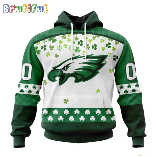 NFL Philadelphia Eagles Hoodie Special Design For St Patrick Day