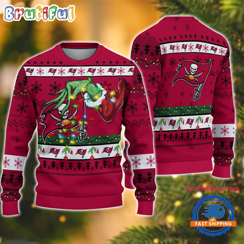 NFL Tampa Bay Buccaneers Special Grinch’s Hand Football Christmas Ugly Sweater
