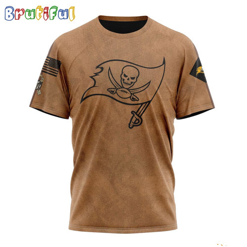 NFL Tampa Bay Buccaneers T-Shirt Special Salute To Service For Veterans Day Full Printed T-Shirt