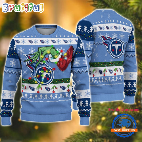 NFL Tennessee Titans Special Grinch’s Hand Football Christmas Ugly Sweater