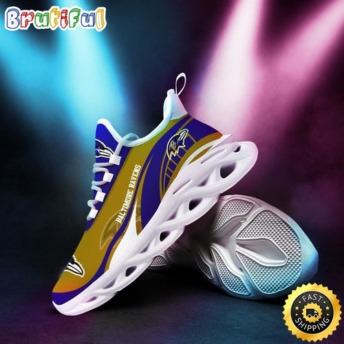 NFL Baltimore Ravens Sneaker Max Soul Shoes Hot Special Gift For Fans