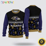 NFL Baltimore Ravens Ugly Sweater Christmas Show Team Spirit