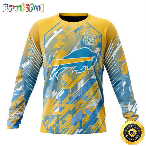 NFL Buffalo Bills Crewneck Sweatshirt Fearless Against Childhood Cancers Gift For Football Fans