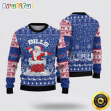 NFL Buffalo Bills Ugly Sweater Printed Christmas Funny Santa Claus Show Team Spirit