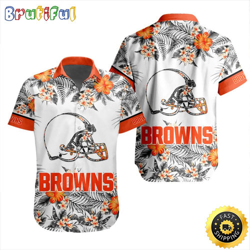 NFL Cleveland Browns Hawaiian Shirt Special Floral Tropical Team Spirit