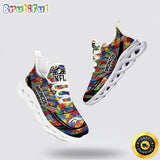 NFL Denver Broncos Autism Awareness Max Soul Shoes Perfect Gift For Football Fans