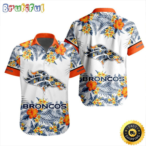 NFL Denver Broncos Hawaiian Shirt Special Floral Tropical Team Spirit