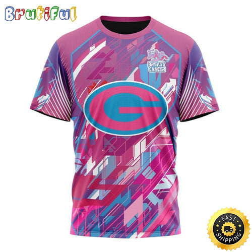NFL Green Bay Packers I Pink All Over Print 3D T Shirt I Can Fearless Again Breast Cancer For Breast Cancer Survivors