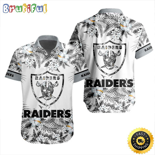 NFL Las Vegas Raiders Hawaiian Shirt Special Floral Tropical Team Spirit